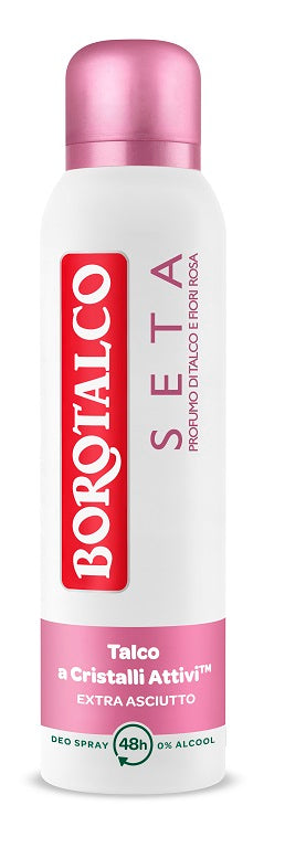 Borotalco Deodorante Spray Seta Profumo Talco E Fiori Di Rosa 48h 150ml
