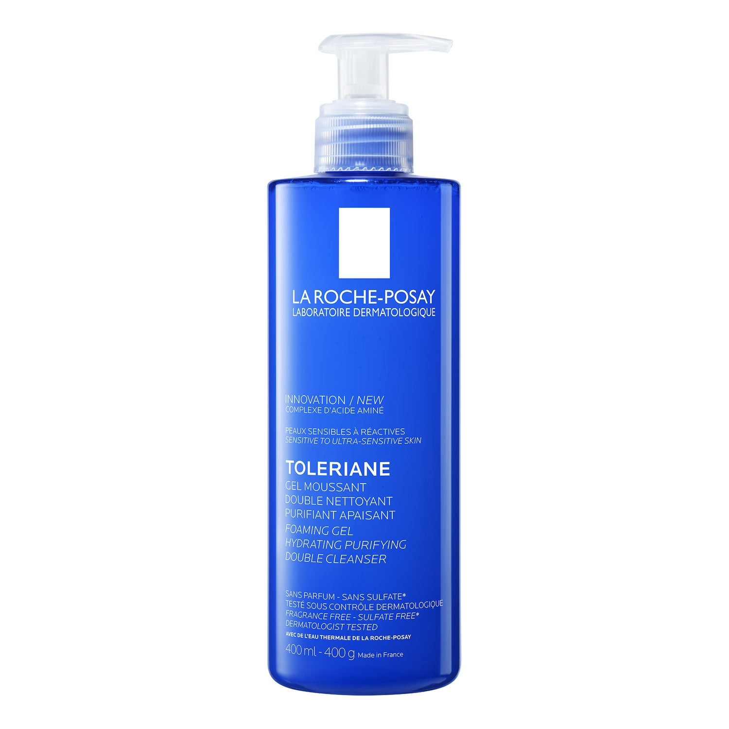 La Roche Posay Toleriane Gel Detergente Schiumogeno | Doppia Azione Pelle Sensibile | 400ml