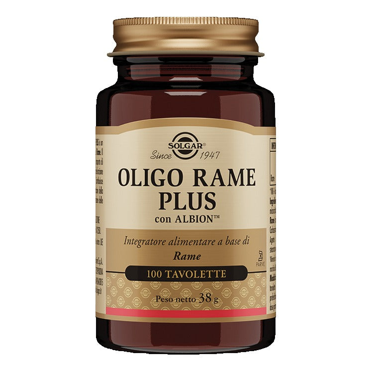 Solgar - Oligo Rame Plus 100 Tavolette