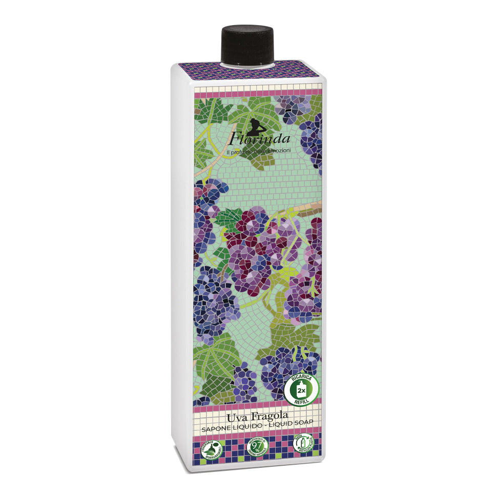 Florinda - Sapone Liquido Mosaici Italiani Uva E Fragola 500ml