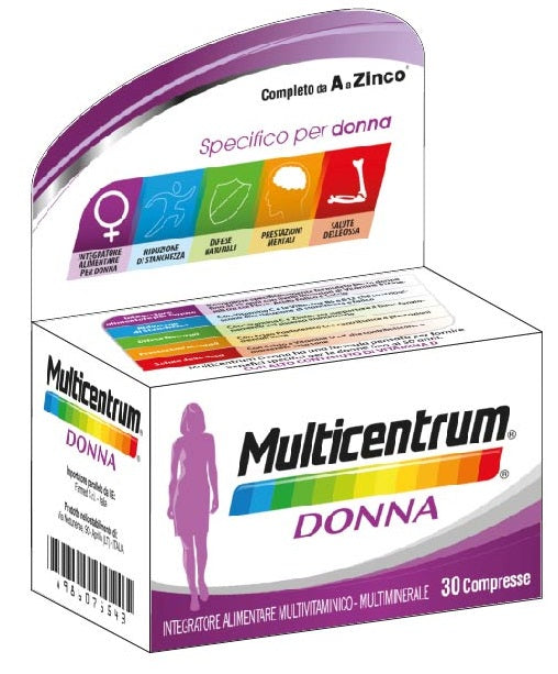 Multicentrum Donna | Integratore Multivitaminico | 30 Compresse