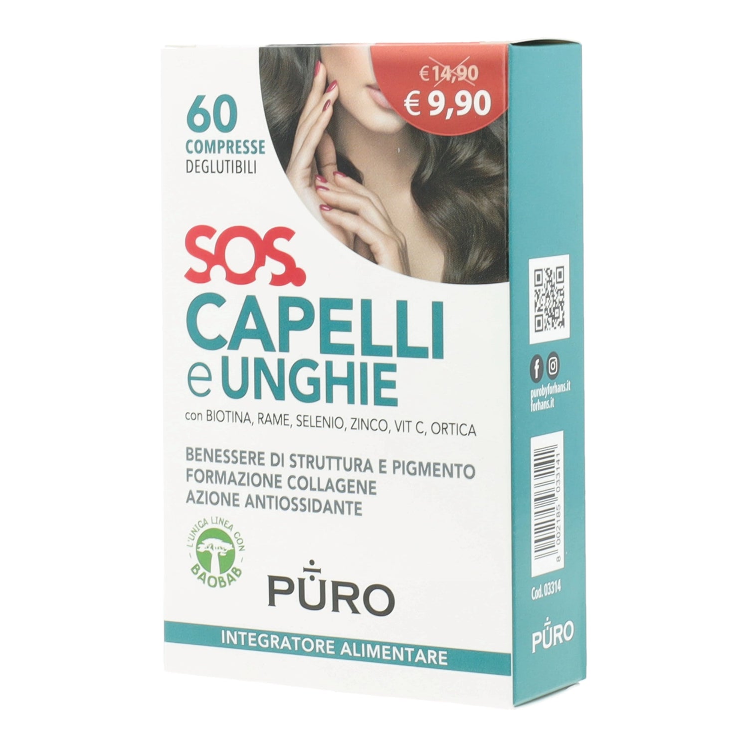 PURO SOS CAPELLI&UNGHIE 60CPR