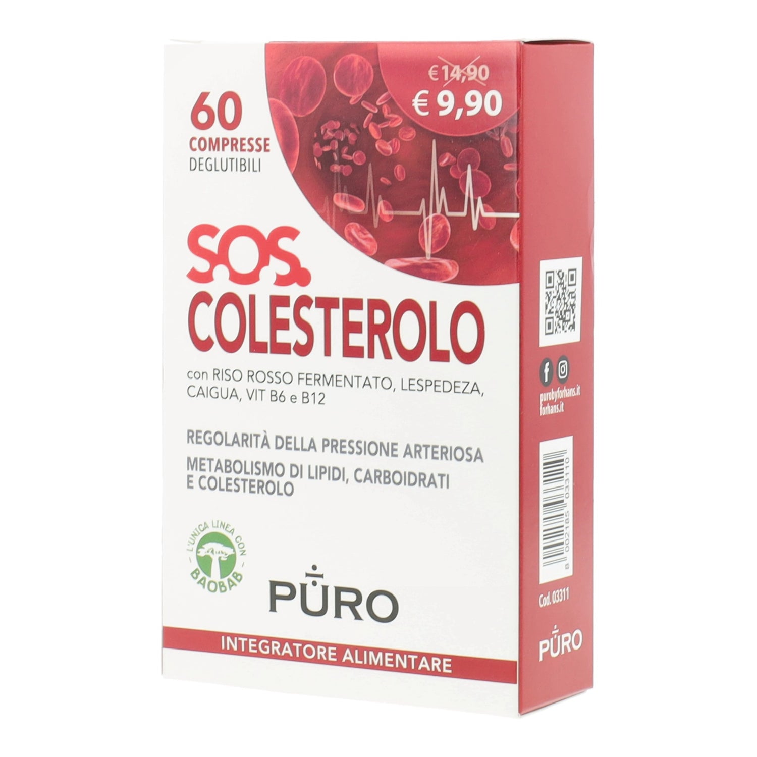 PURO SOS COLESTEROLO 60CPR DEG