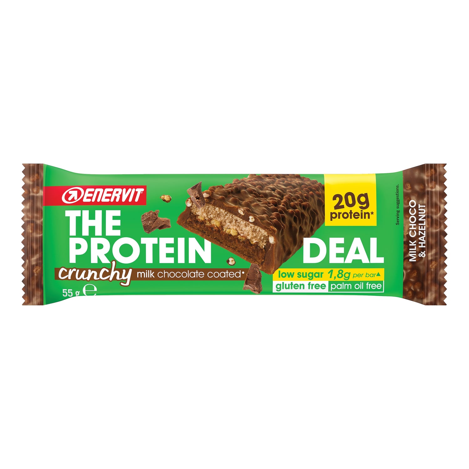 Enervit The Protein Deal Barretta Proteica Crunchy Milk Choco and Hazelnut 33g