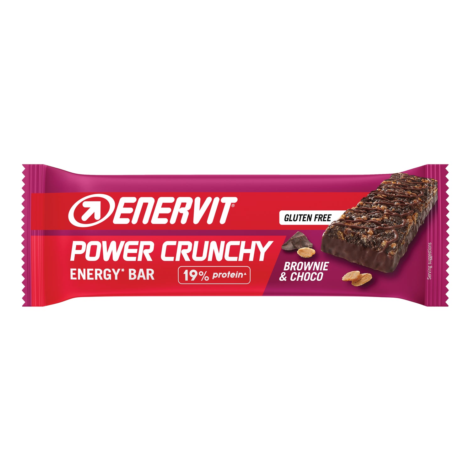 Enervit Power Crunchy Energy Bar - Barretta Proteica Gusto Brownie & Choco 40g