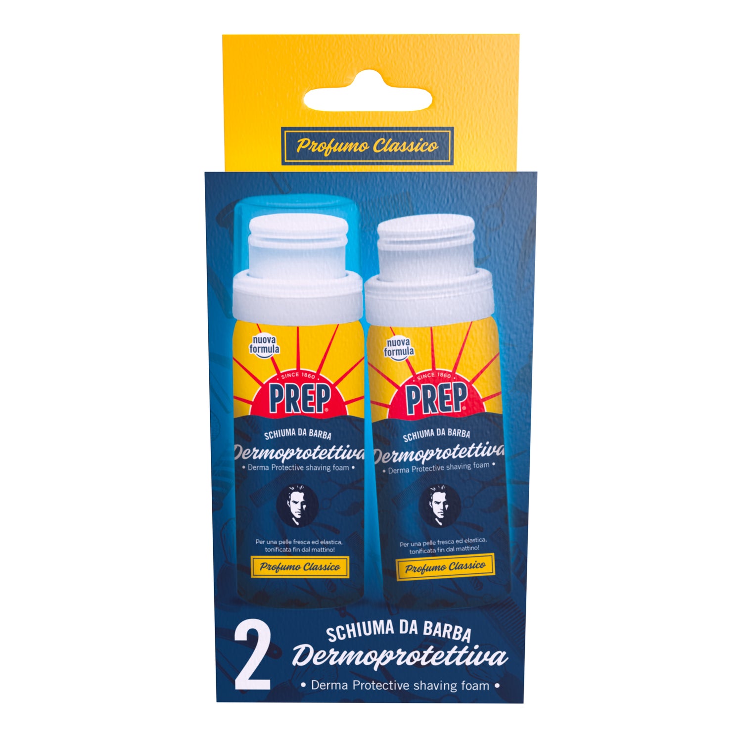 Prep Schiuma Barba Classica Dermoprotettiva 2 X 50ml