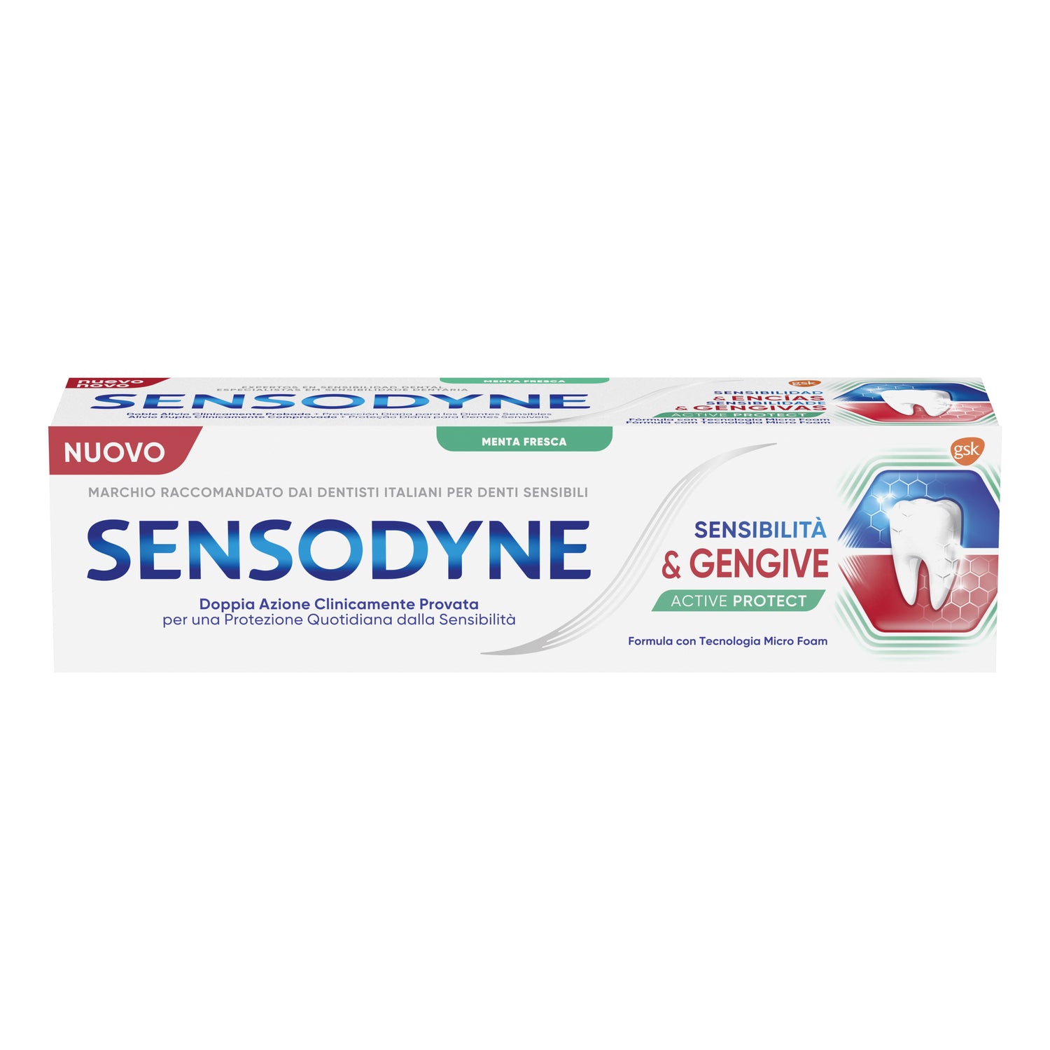 Sensodyne Dentifricio Sensibilità e Gengive Active Protect 75ml