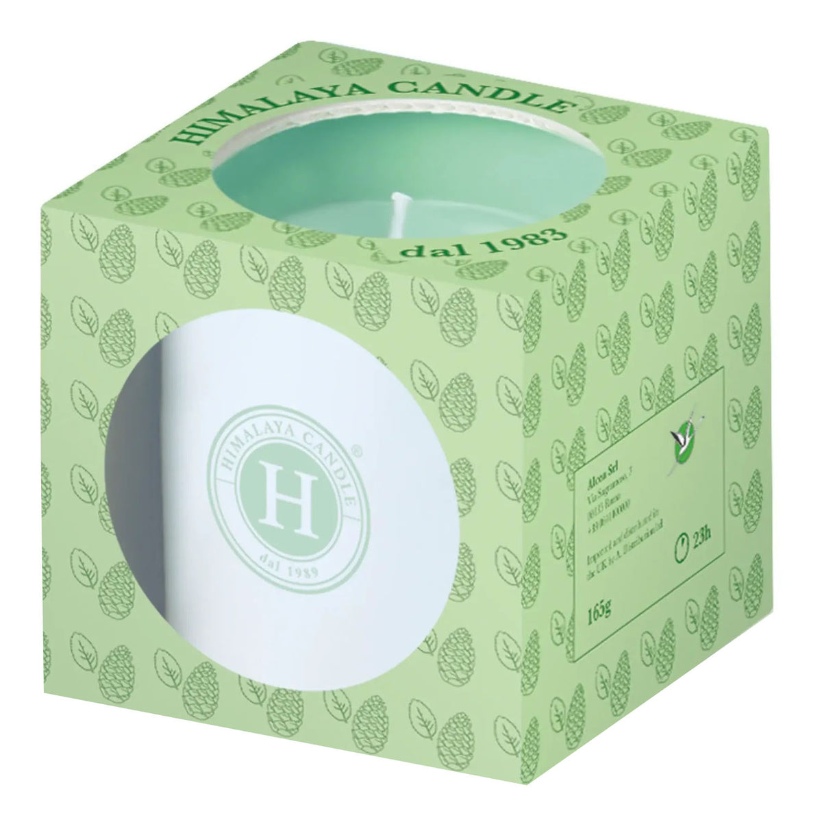 Himalaya Candela Pino & Menta | Cera Soia Naturale Vegetale | 165 g  