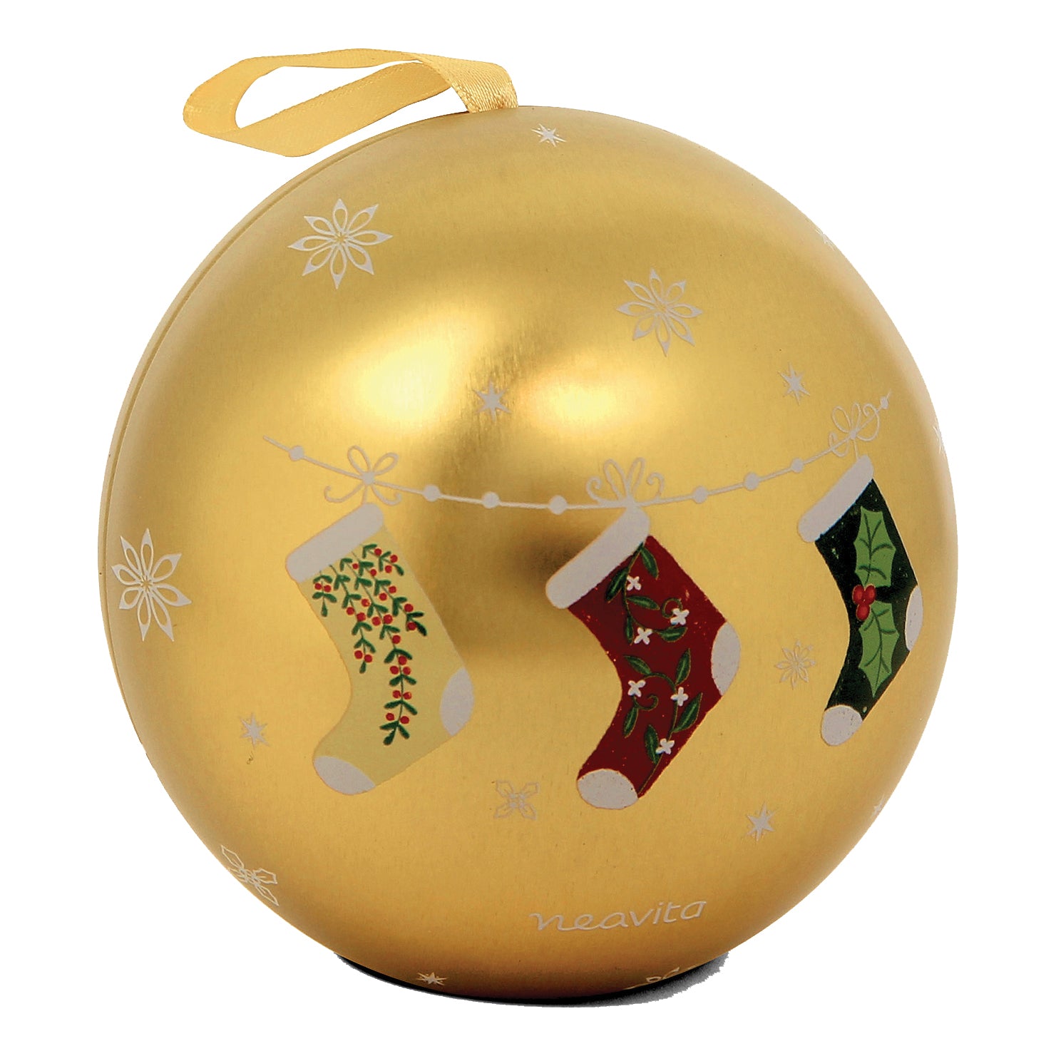 Neavita Mélange Christmas Tea Infuso In Palla Di Natale Oro 8 Filtroscrigno