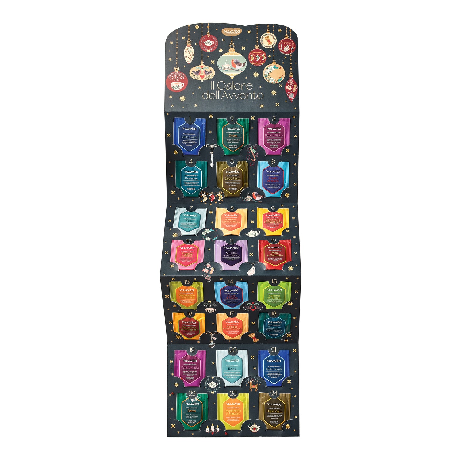 Neavita Calendario Dell’Avvento Bio Tisane Assortite 24 Filtri