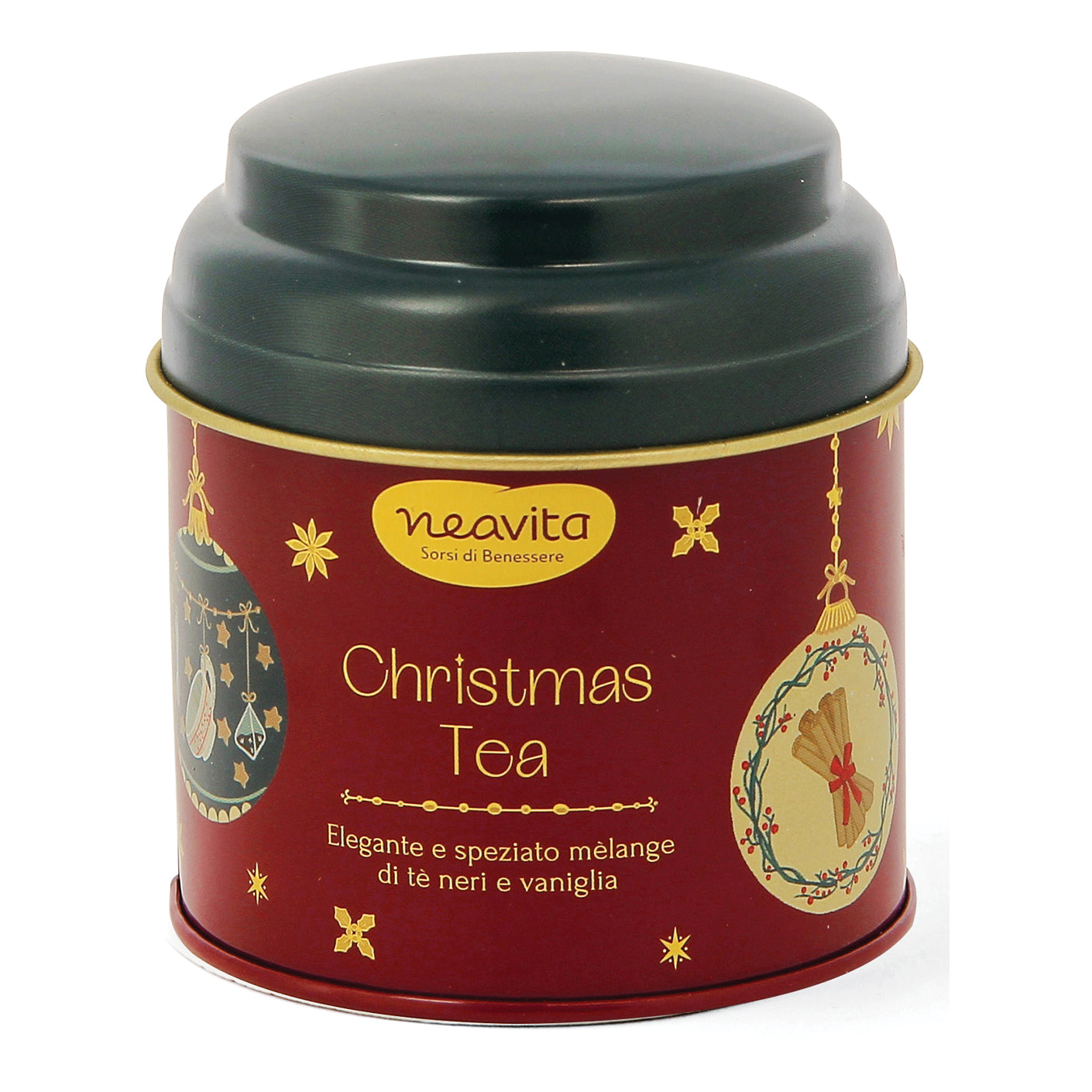 Neavita Mélange Christmas Tea Barattolino Rosso Tisana 6 Filtroscrigno