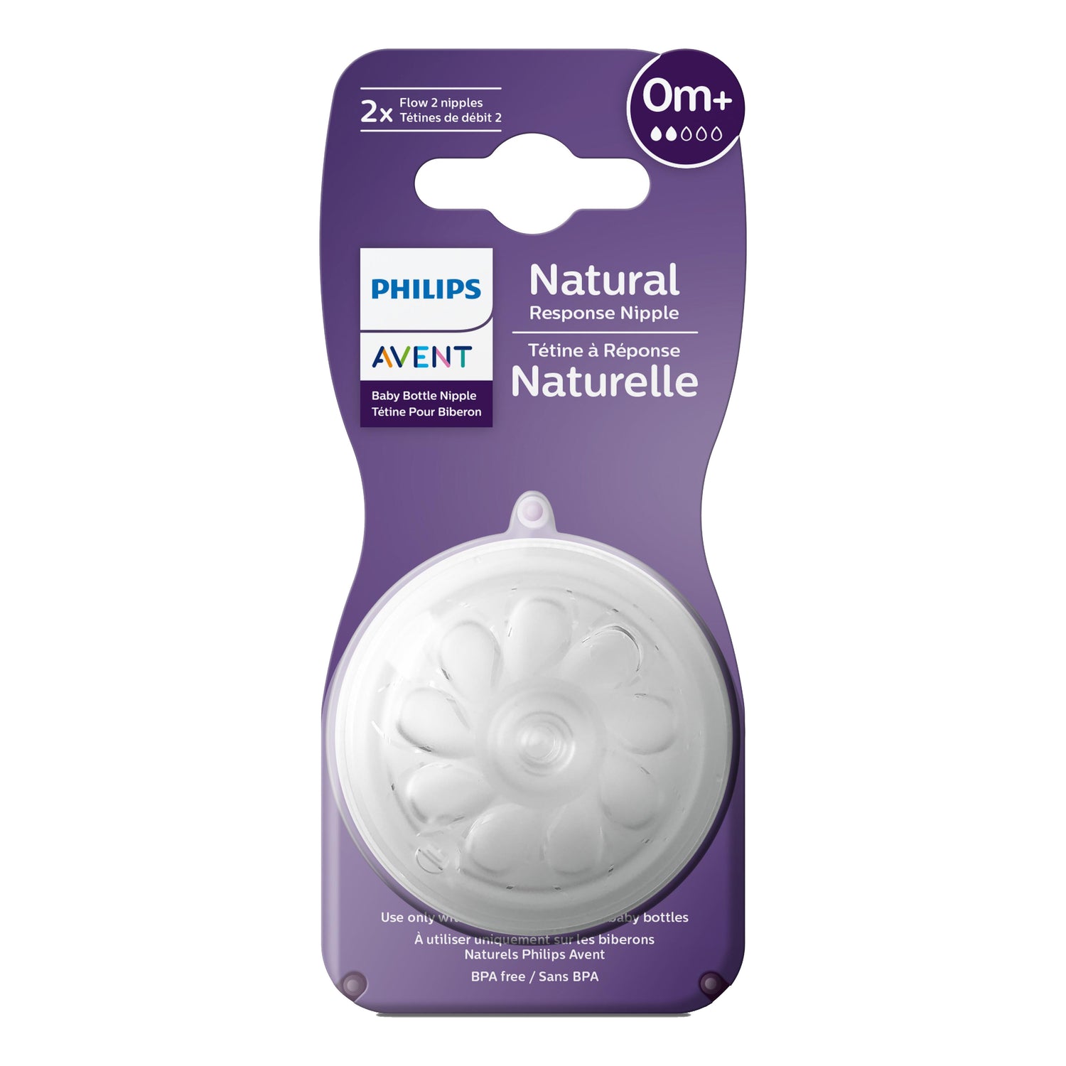 AVENT TETT NAT RESP F2 0M+ 2PZ