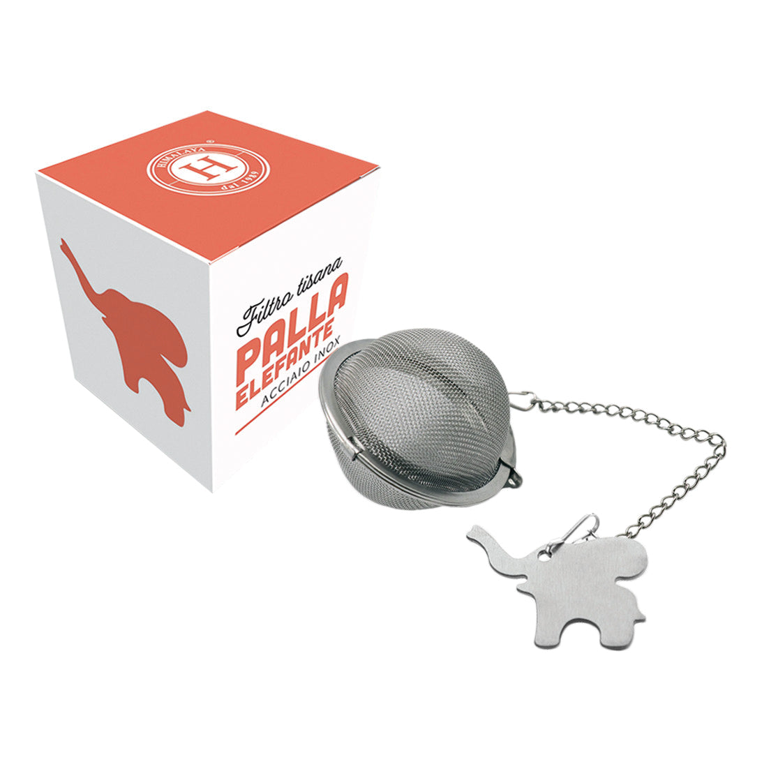 Himalaya - Filtro Tisana E Tè In Acciaio Inox Palla Con Elefante