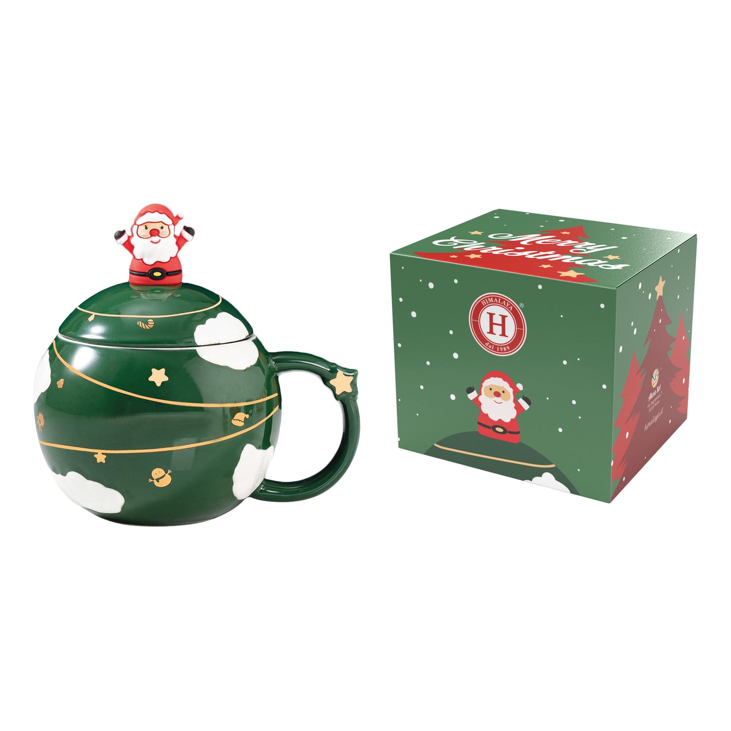 Himalaya Handy Xmas Christmas Ball Mug Green 350ml