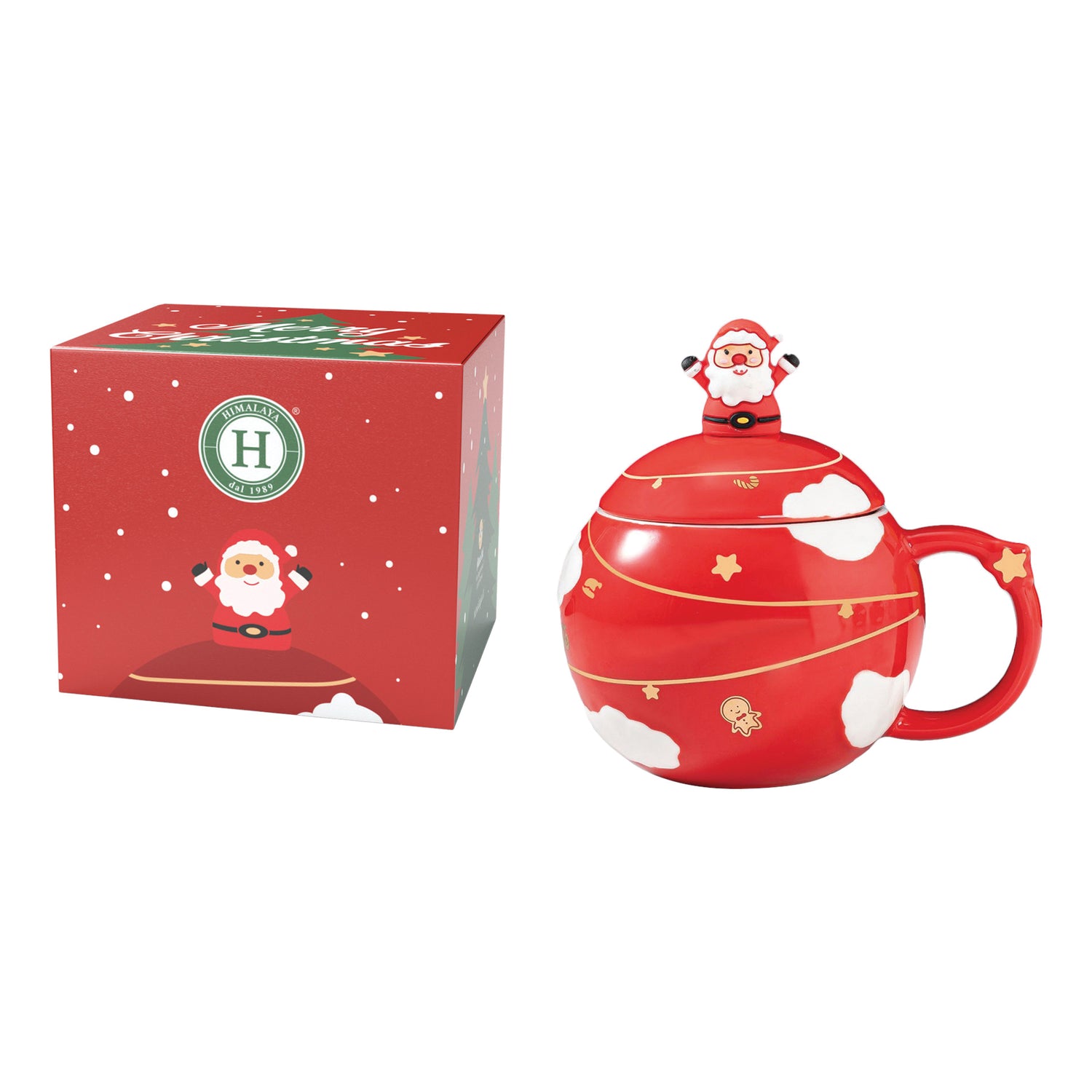 Himalaya Handy Xmas Christmas Ball Mug Red 350ml