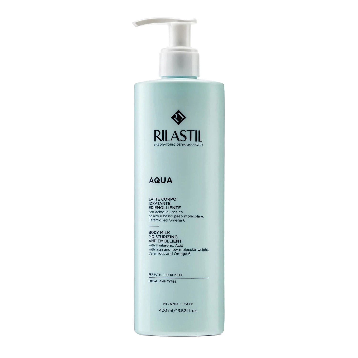 Rilastil Aqua Latte Corpo Idratante Ed Emolliente 400ml