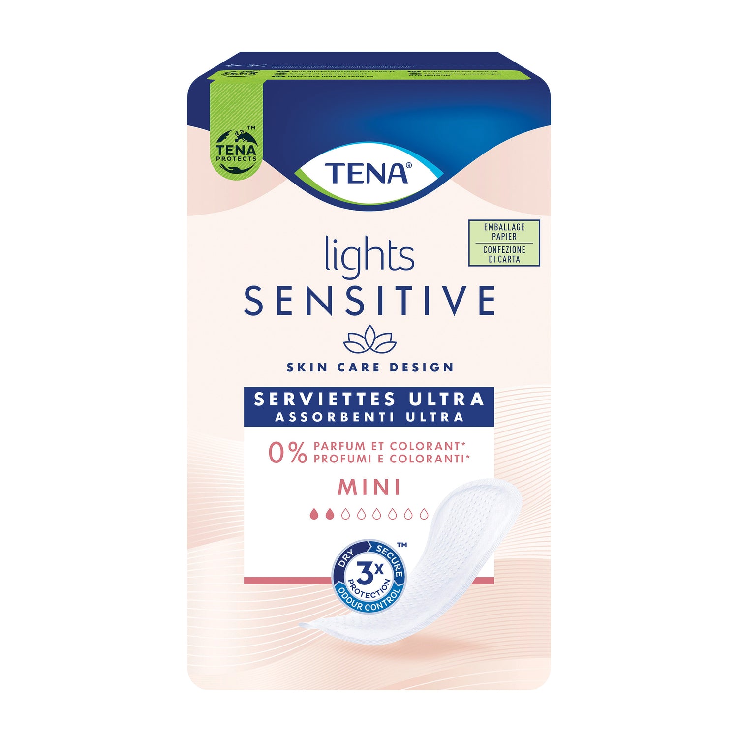 Tena Lights Sensitive Mini - Assorbenti Ultra Per Perdite Urinarie 20 Pezzi