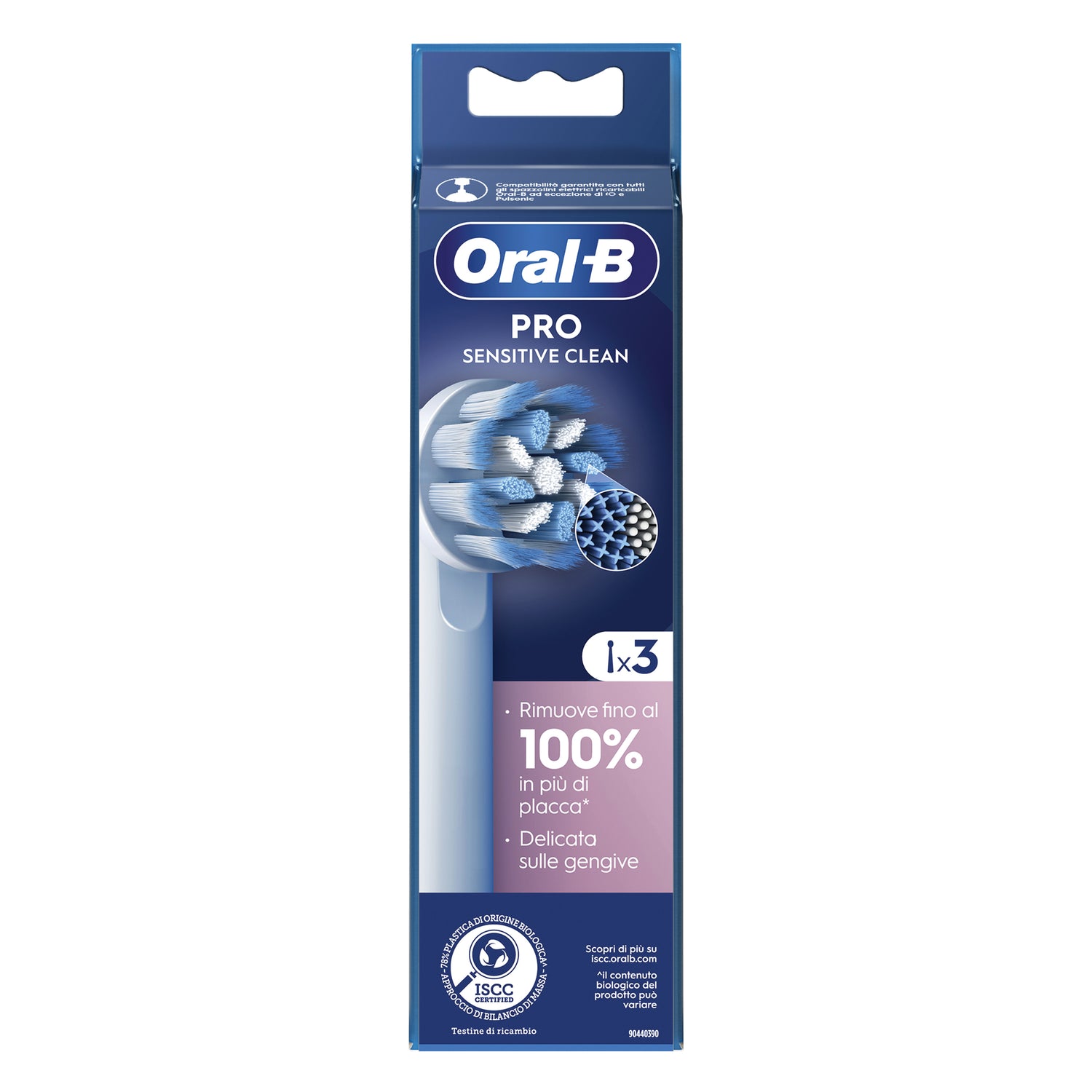 Oral-B Testine Di Ricambio Sensitive Clean 3 Pezzi