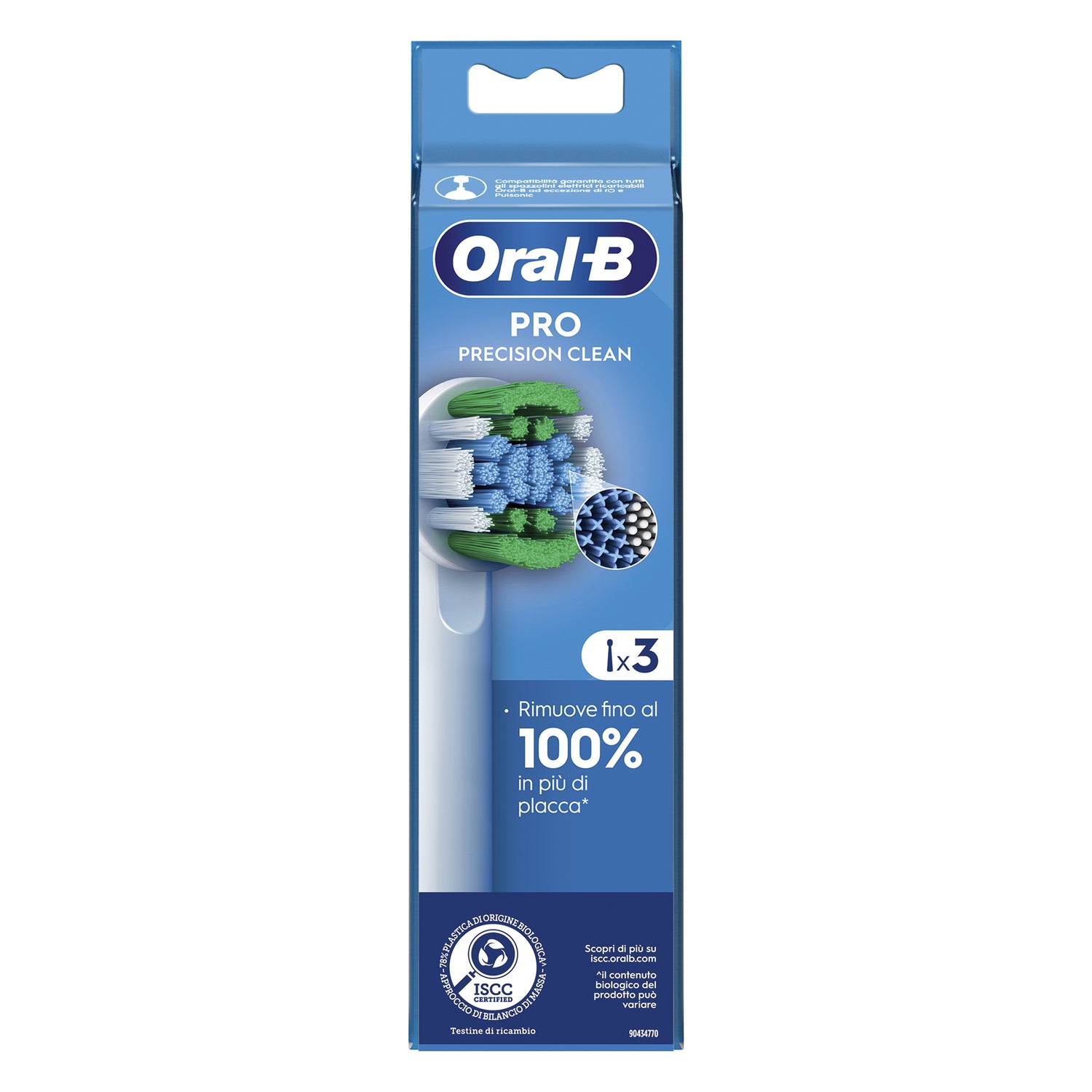 Oral-B Testine Di Ricambio Precision Clean 3 Pezzi