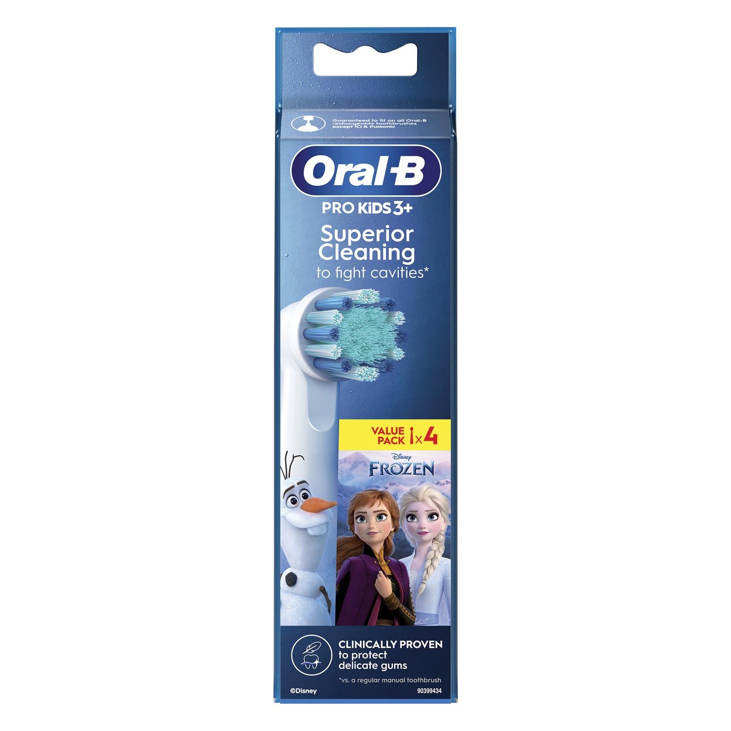Oral-B Testine Di Ricambio Pro Kids Frozen 4 Pezzi