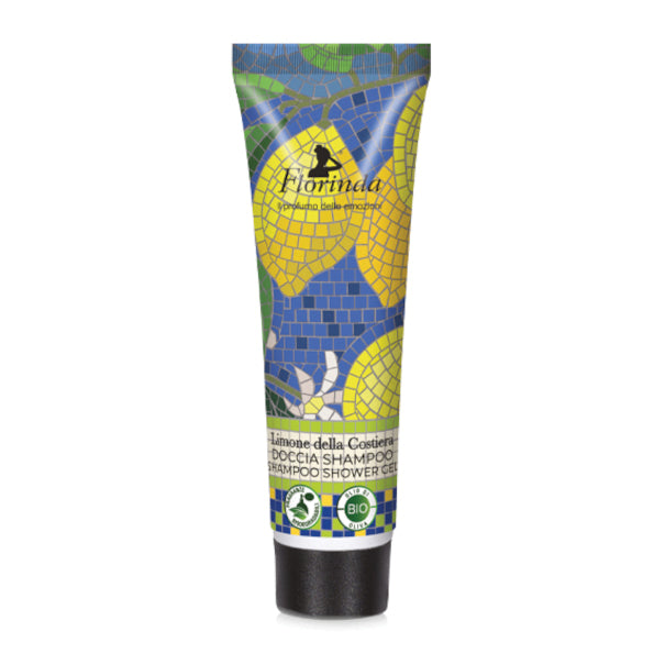 Florinda Limone della Costiera | Doccia Shampoo Mosaici Italiani Travel Size | 30 ml  