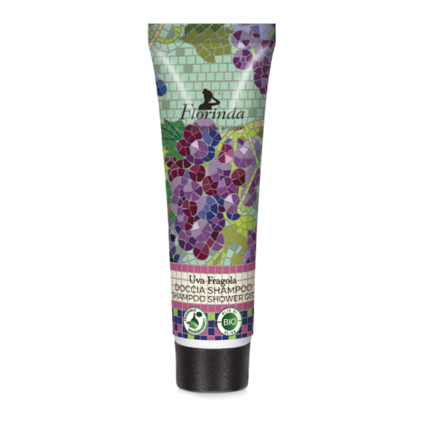 Florinda Uva Fragola | Doccia Shampoo Mosaici Italiani Travel Size | 30 ml  