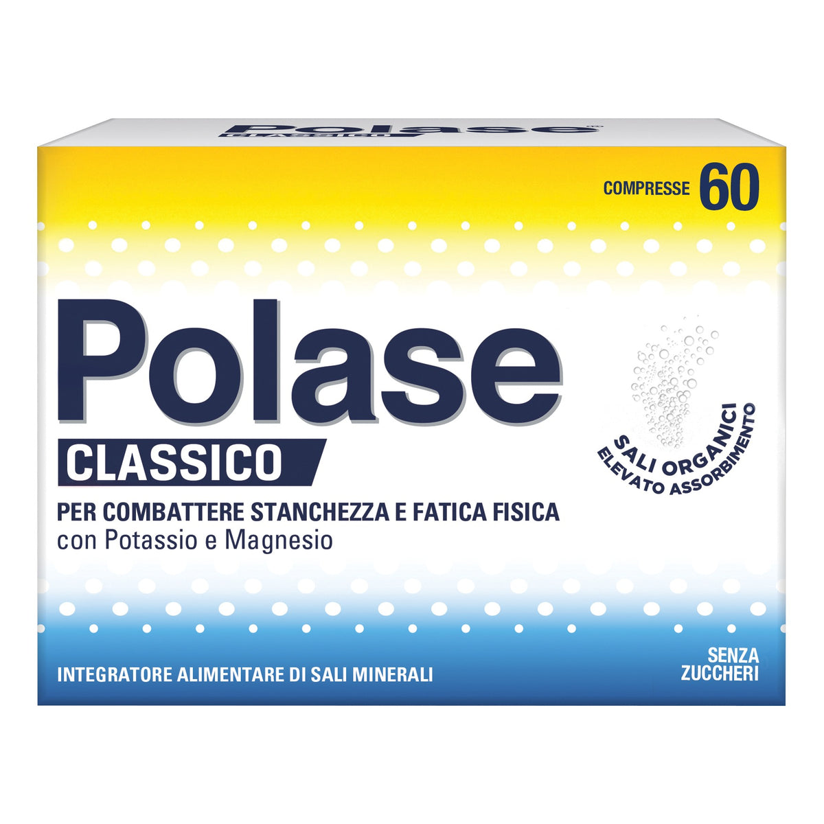 Polase Classico | Potassio Magnesio Senza Zuccheri | 60 Compresse  