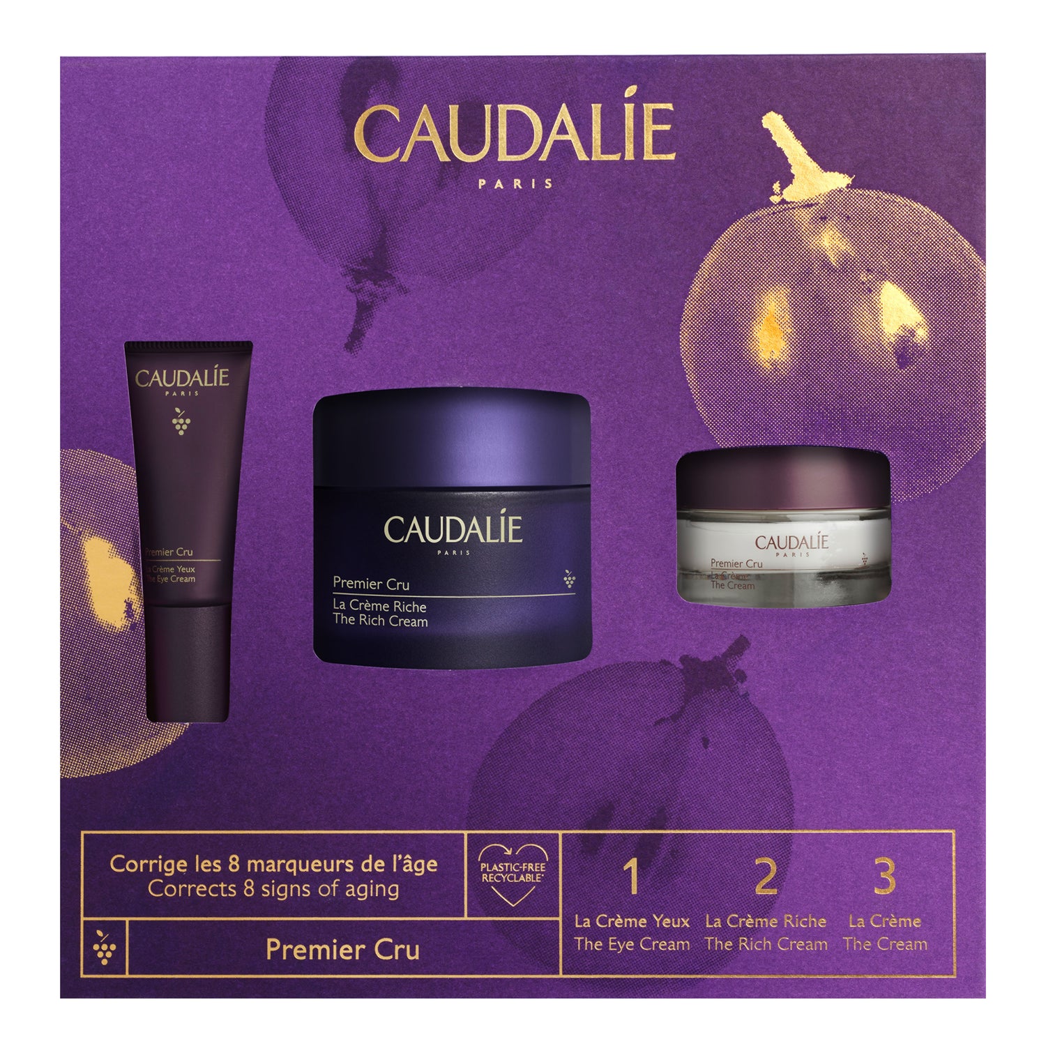 Caudalie Cofanetto Premier Cru - La Crema Ricca 50ml + In Omaggio La Crema Occhi 5ml E La Crema 15ml