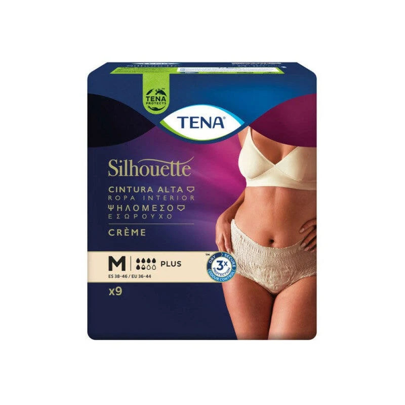 Tena Silhouette Creme Plus M | Mutandine Assorbenti | 9 Pezzi
