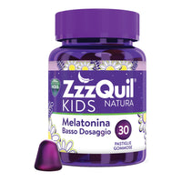 Vicks ZzzQuil Natura Kids Frutti di Bosco | Integratore Sonno Melatonina Bambini | 30 Gommose