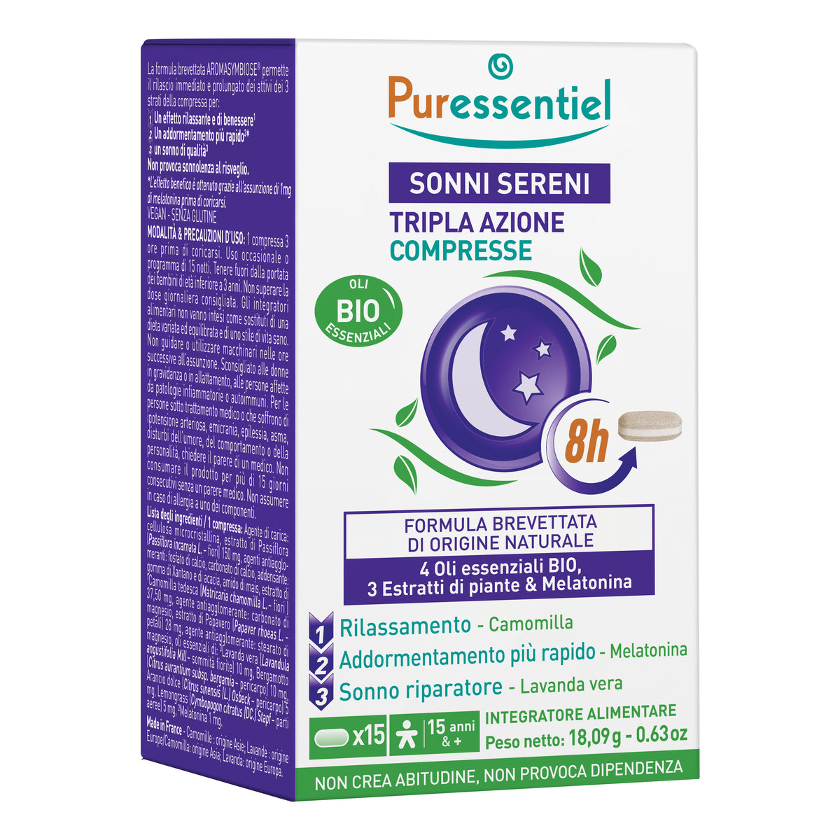 COMPRESSE TRIPLA AZ SONNO15CPR  