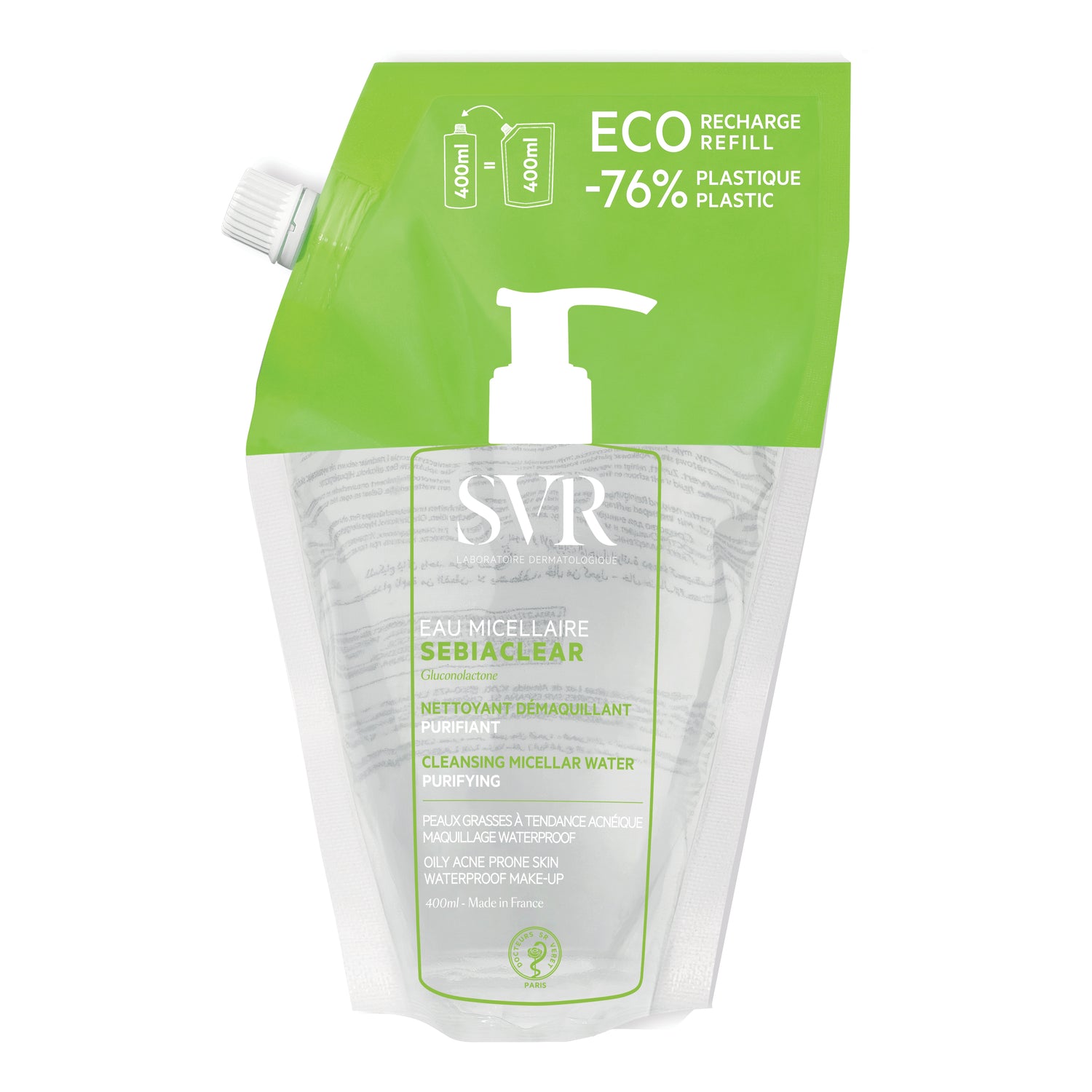SVR - Sebiaclear Eau Micellaire Refil Eco Ricarica 400ml