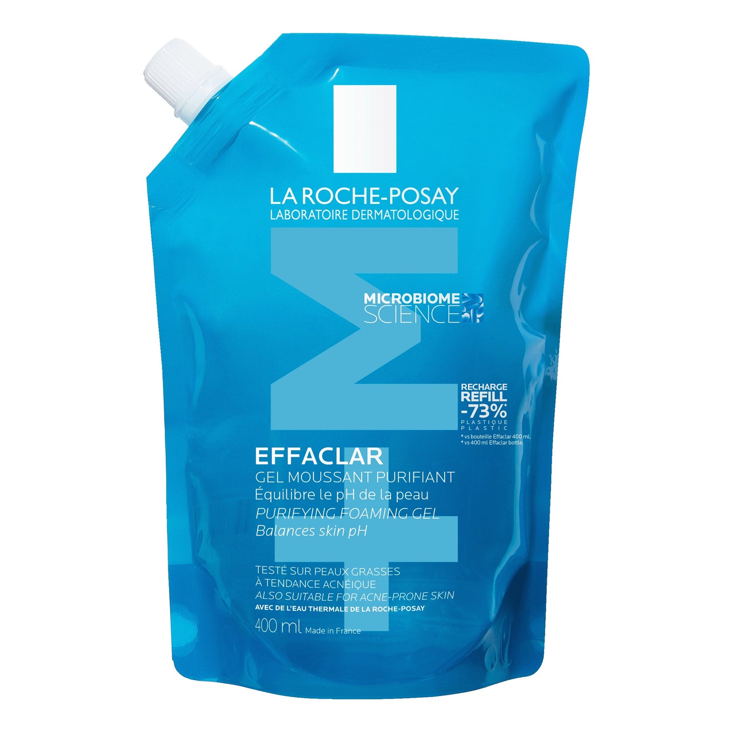 La Roche Posay Effaclar Gel Detergente Schiumogeno Pelle Grassa A Tendenza Acneica Ricarica 400ml