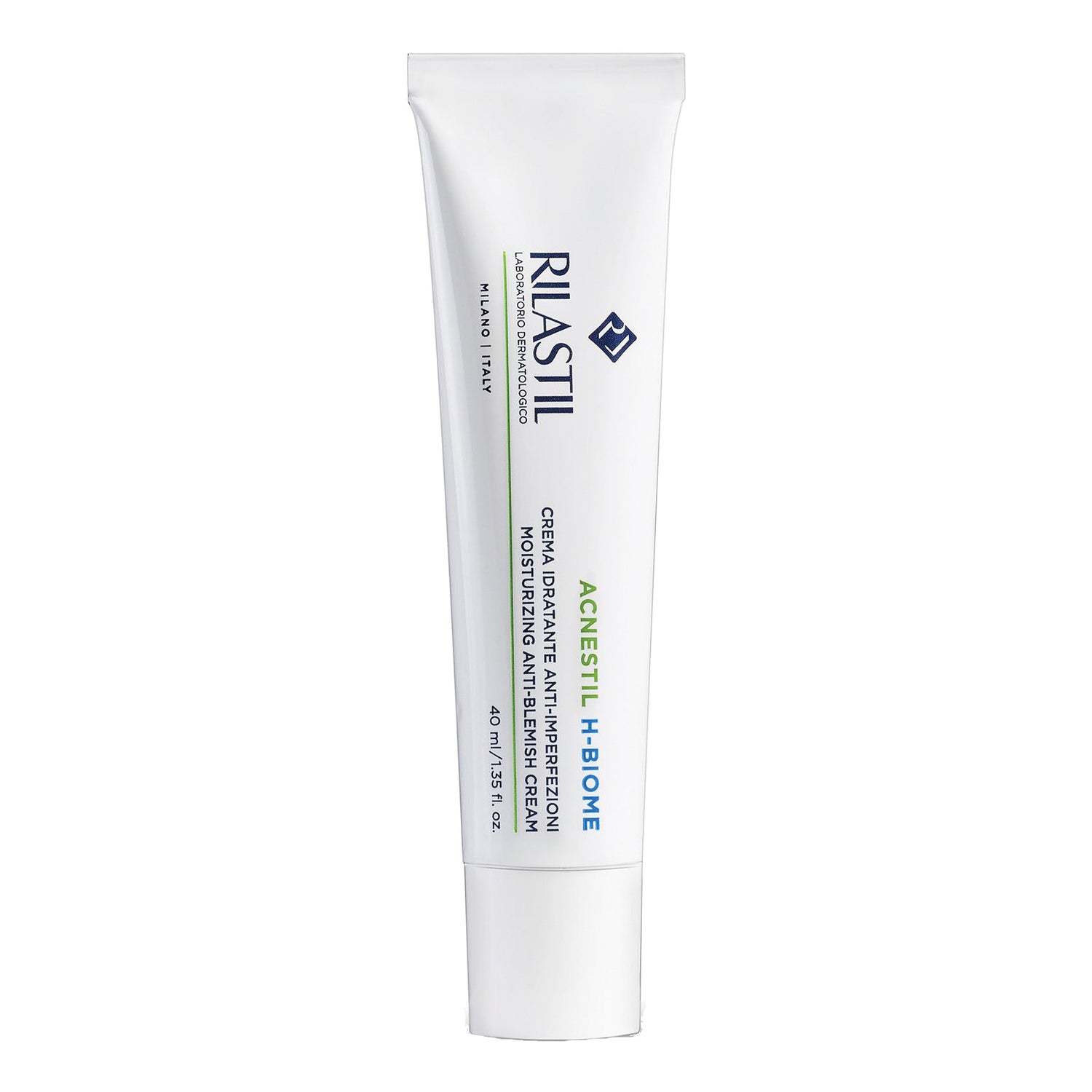 Rilastil Acnestil H Biome - Crema Idratante Anti-Imperfezioni Pelle Secca A Tendenza Acneica 40ml