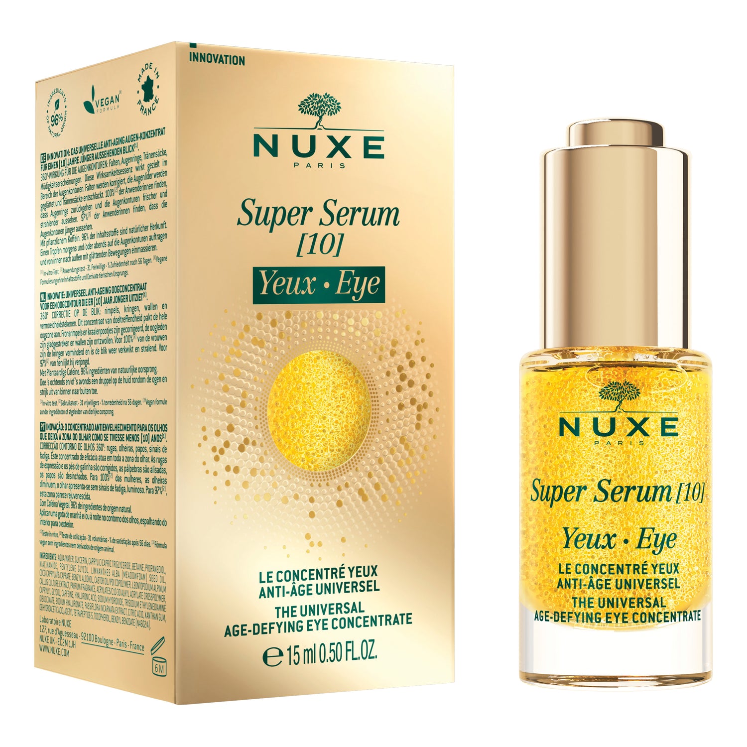 Nuxe Super Serum 10 Eye - Concentrato Contorno Occhi Anti-Età Universale 15ml