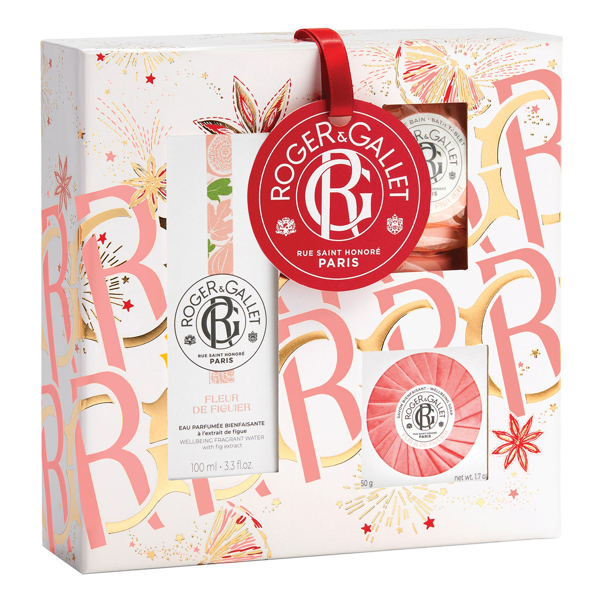 Roger&Gallet - Cofanetto Regalo Acqua Profumata Di Benessere Set Fleur De Figuier 3 Pezzi  