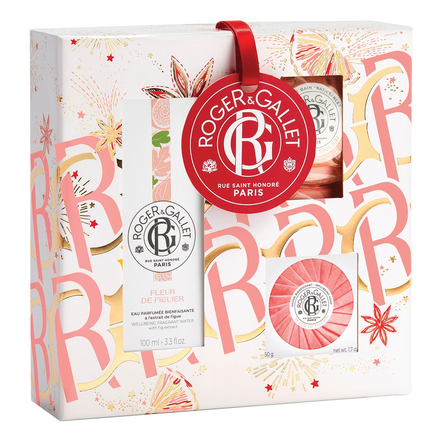 Roger&Gallet - Cofanetto Regalo Acqua Profumata Di Benessere Set Fleur De Figuier 3 Pezzi