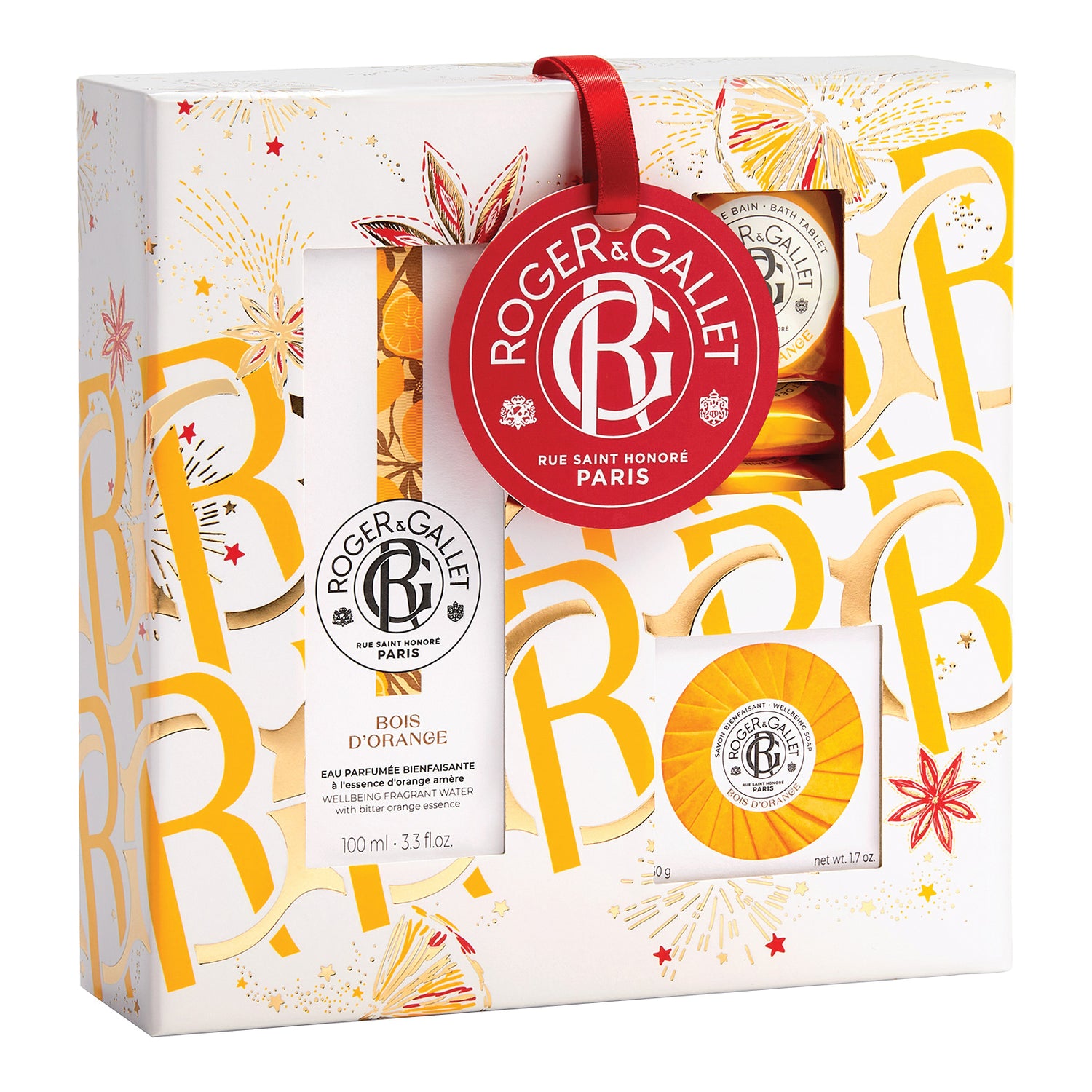 Roger&Gallet - Cofanetto Regalo Acqua Profumata Di Benessere Set Bois D'Orange 3 Pezzi