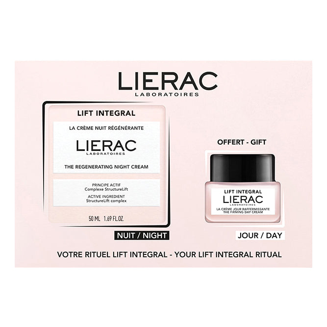 Lierac Cofanetto Lift Integral Crema Notte Rigenerante 50ml + Minitaglia Crema Giorno Rassodante 20ml