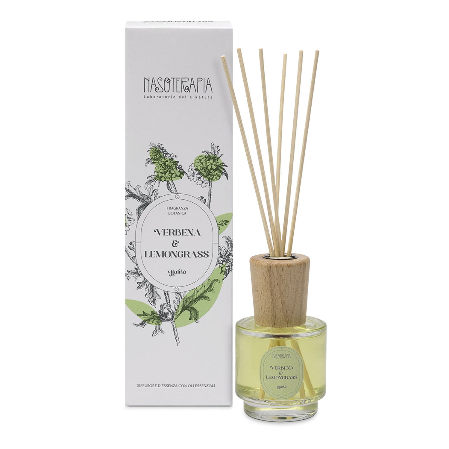 Nasoterapia Diffusore Con Bastoncini Verbena & Lemongrass 100ml