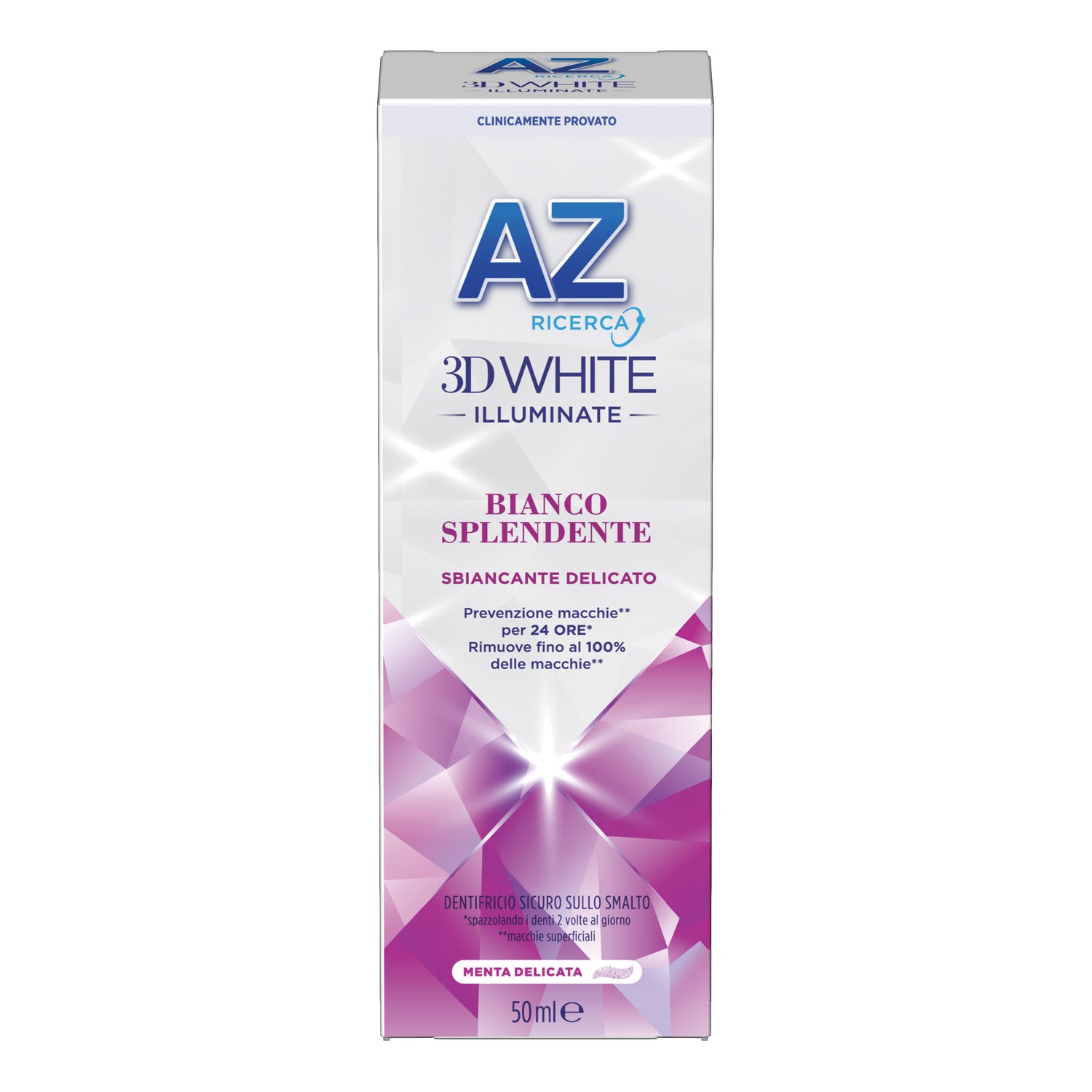 Az 3d White Dentifricio Illuminante Bianco Splendente Menta Delicata 50ml
