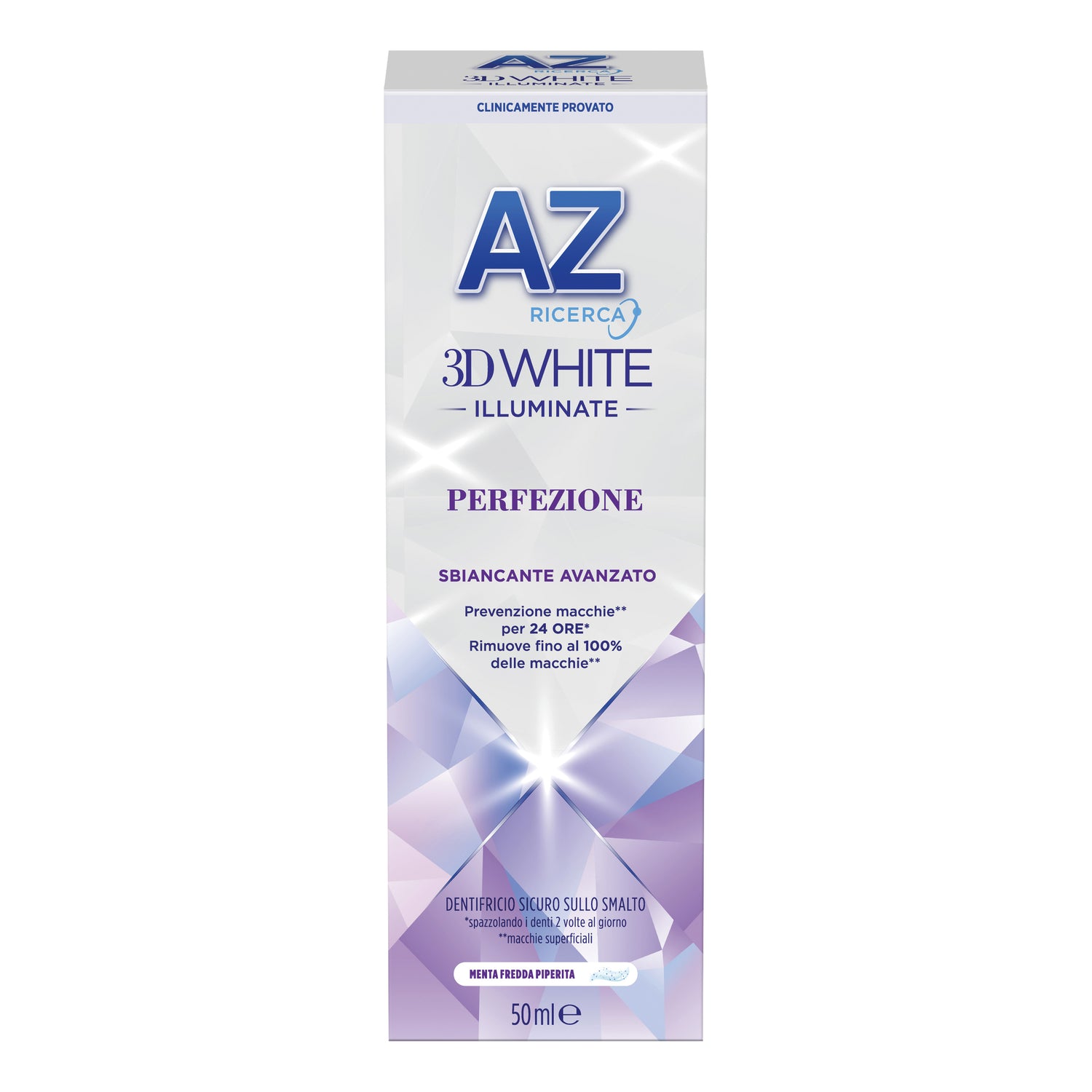 Az 3d White Dentifricio Illuminante Perfezione Sbiancante Avanzato Menta Fredda Piperita 50ml