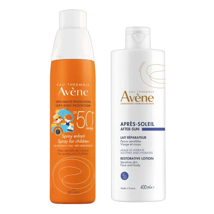 Avene Solari Bambini Spray Spf50+ 200ml + Latte Ristrutturante Doposole 50ml Omaggio