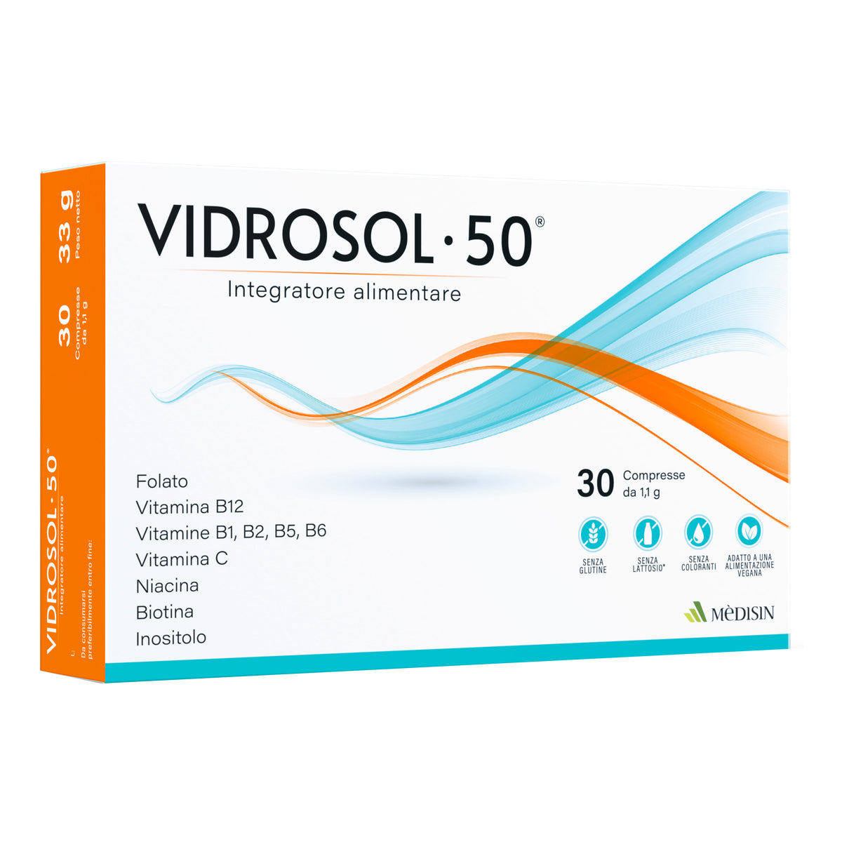 VIDROSOL 50 30CPR  