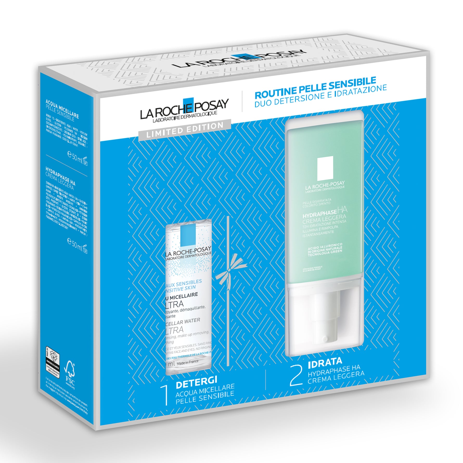 La Roche Posay Cofanetto Regalo Routine Pelle Sensibile Duo Detersione E Idratazione - 2 Prodotti
