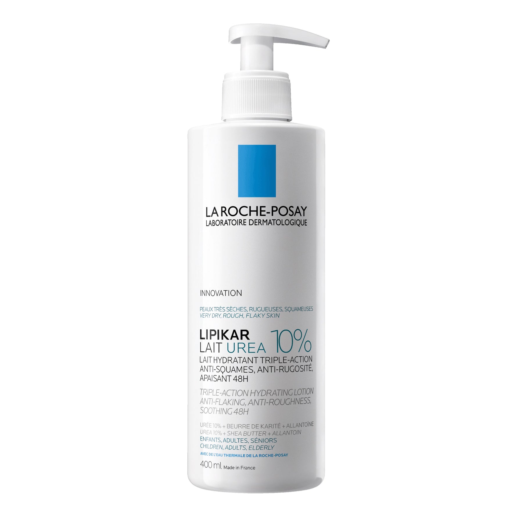 La Roche Posay Lipikar Latte Urea 10% | Lozione Corpo Pelle Secca Ruvida | 400ml
