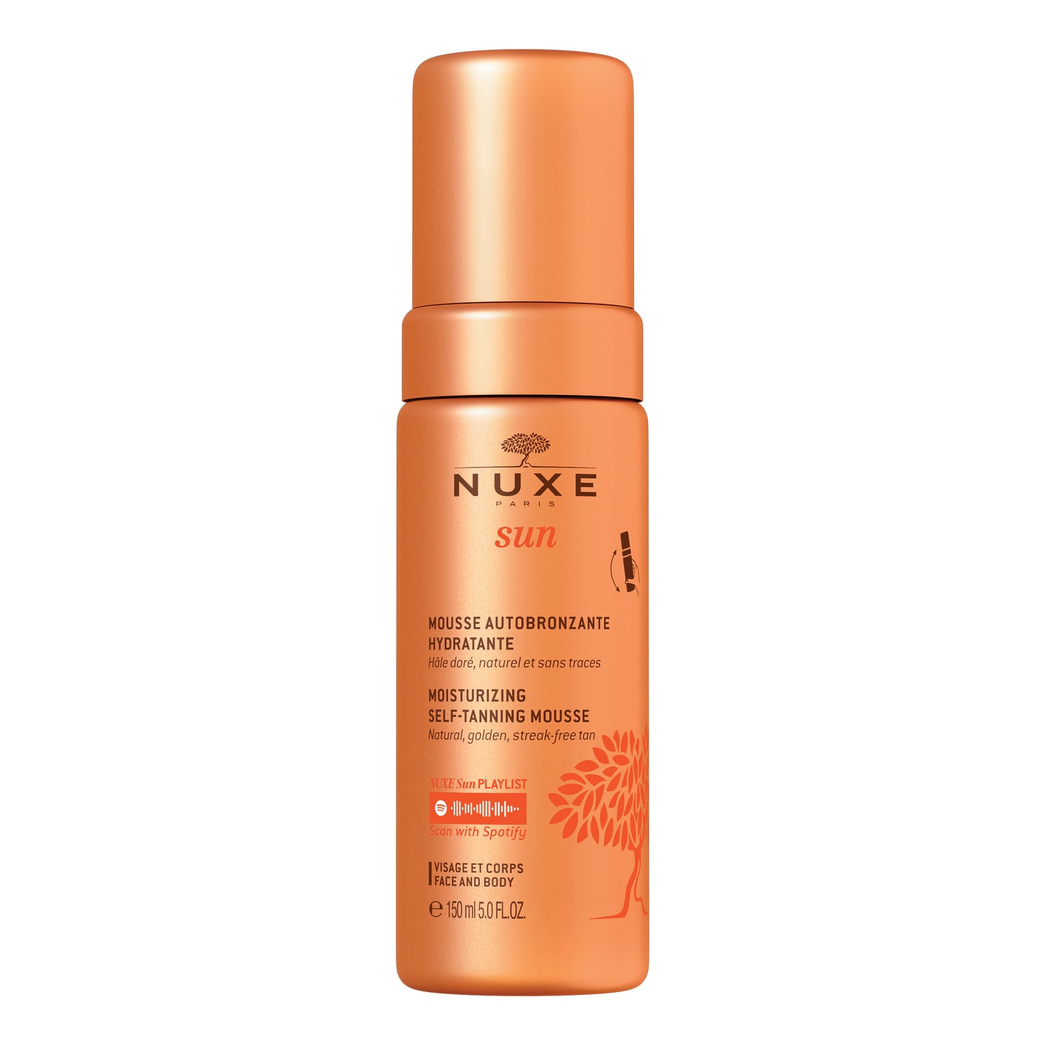 Nuxe Sun Mousse Autoabbronzante Idratante Viso E Corpo 150ml