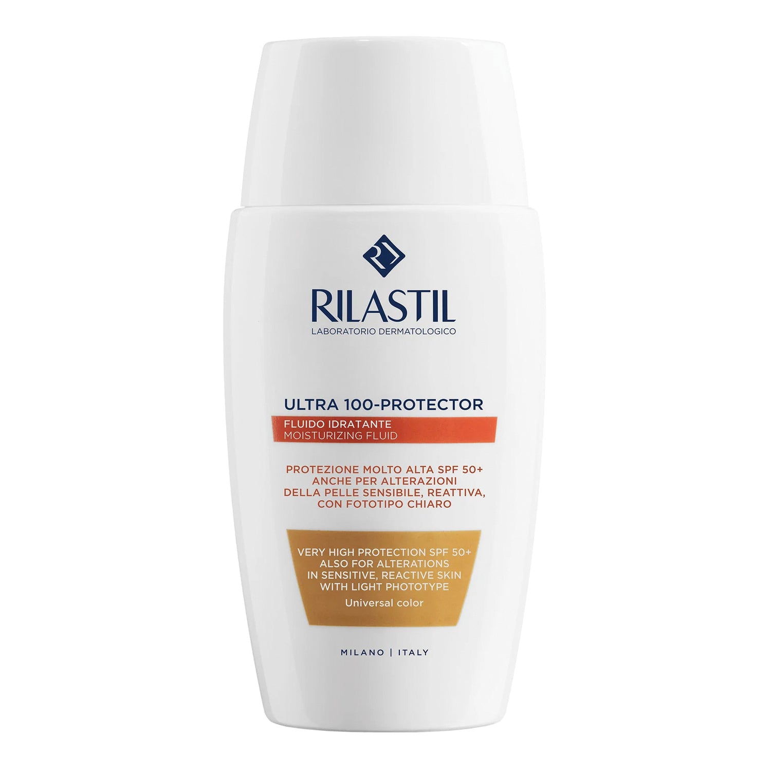 Rilastil Sun System Ultra 100 Protector Universal Color Spf50+ Fluido Protezione Solare Molto Alta 50ml