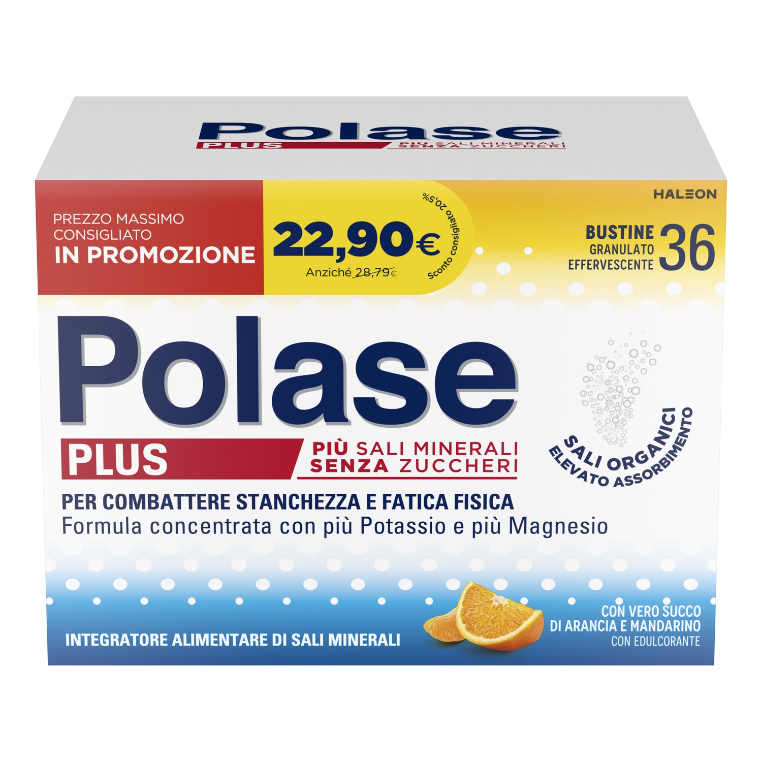 Polase Plus Arancia E Mandarino 36 Bustine Promo
