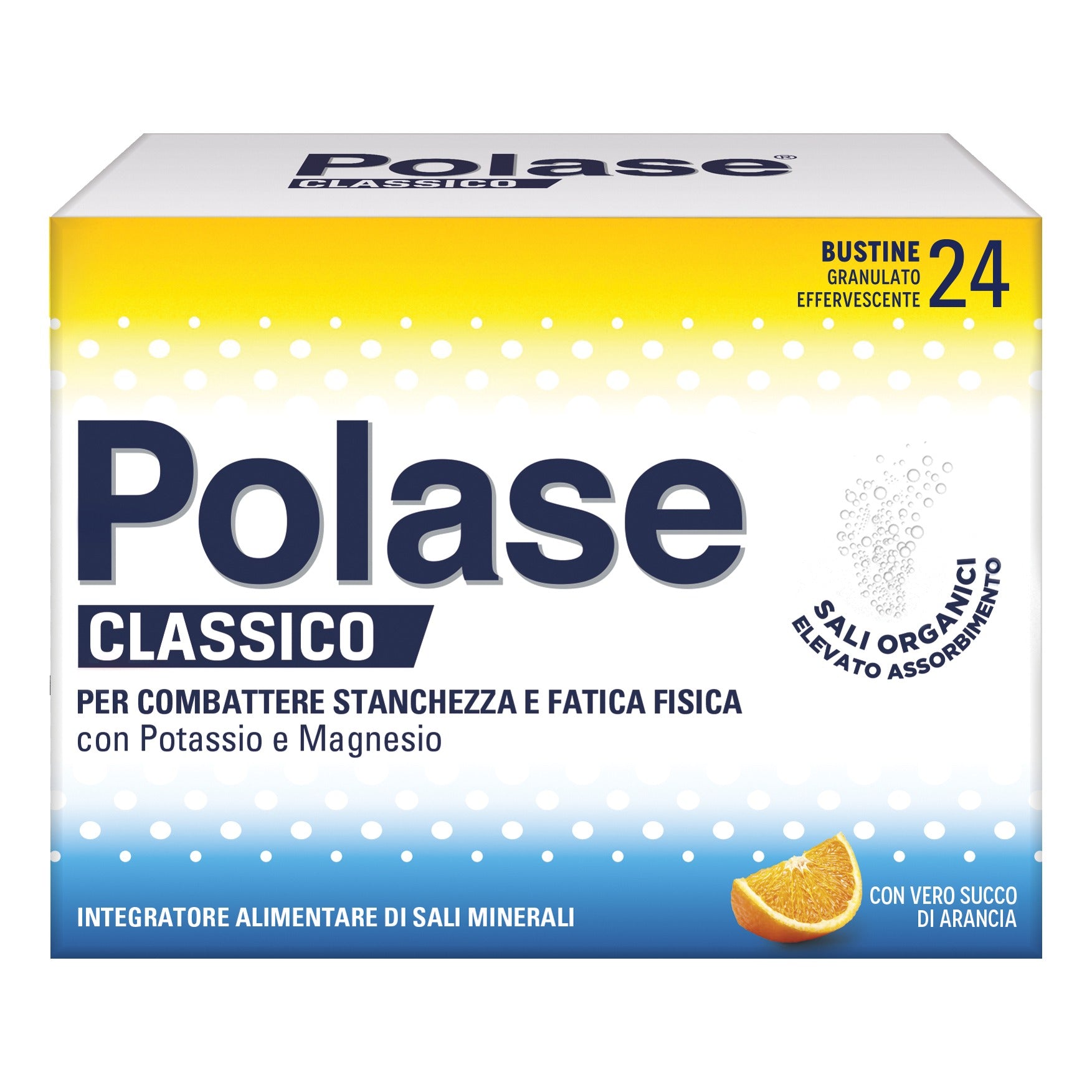 Polase Classico | Integratore Potassio Magnesio Arancia | 24 Bustine
